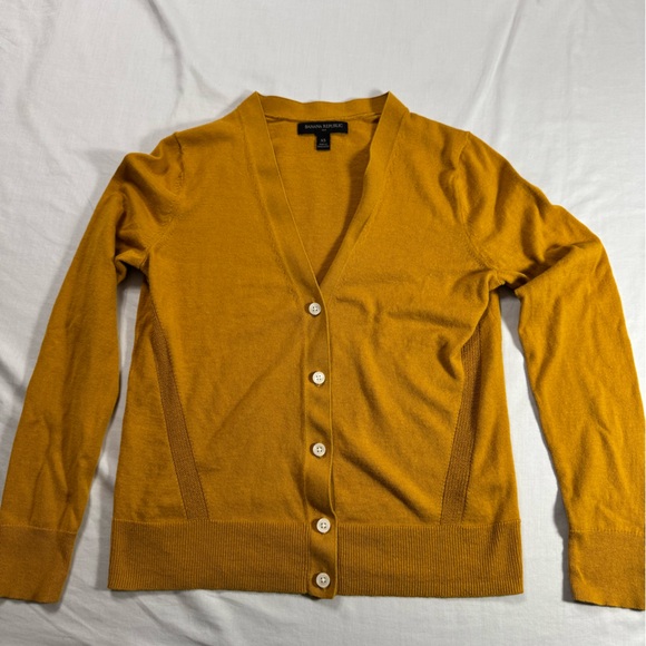 Banana Republic Sweaters - Banana Republic Mustard Cardigan Sweater